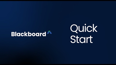 Thumbnail for Quick Start - Blackboard
