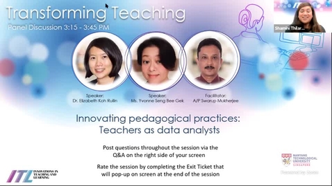 Thumbnail for Panel Discussion 2.2: Innovating pedagogical practices: Teachers as data analysts
