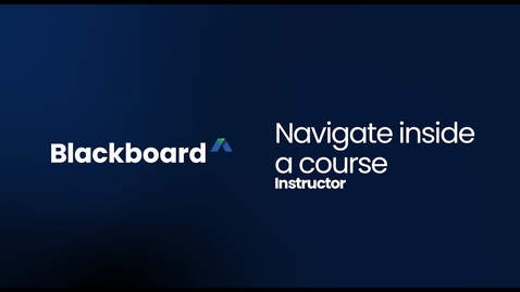 Thumbnail for Navigate inside a course - Instructor