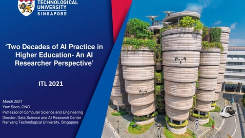 Thumbnail for Keynote3: Two Decades of AI Practice in Higher Education-A Personal Perspective - Prof. Ong Yew Soon (NTU/DSAIR)