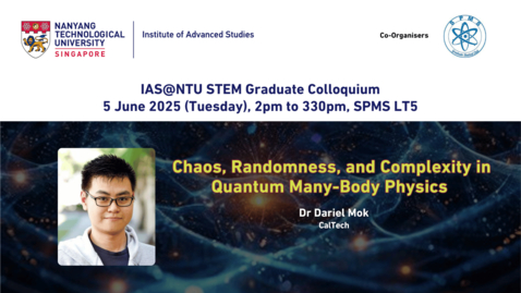 Thumbnail for Chaos, Randomness, and Complexity in Quantum Many-Body Physics by Dariel Mok Wai Keong