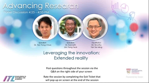 Thumbnail for Panel Discussion 3.1: Leveraging the innovation: Extended reality