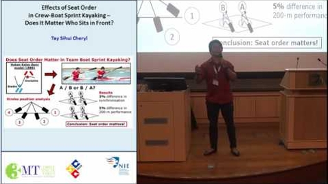 Thumbnail for GSC2016 - Effects of Seat Order in Crew-Boat Sprint Kayaking - Does It Matter Who Sits in Front?