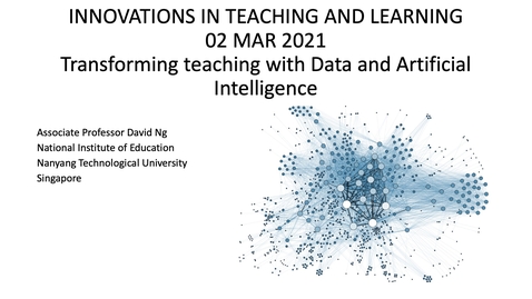 Thumbnail for Keynote2: Transforming Teaching with Data and Artificial Intelligence - A/P David Ng Foo Seong (AD/AQ)