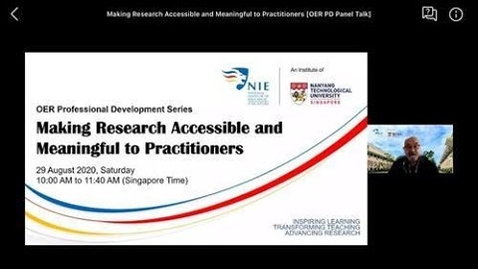 Thumbnail for OER Professional Development Series: Making Research Accessible and Meaningful to Practitioners