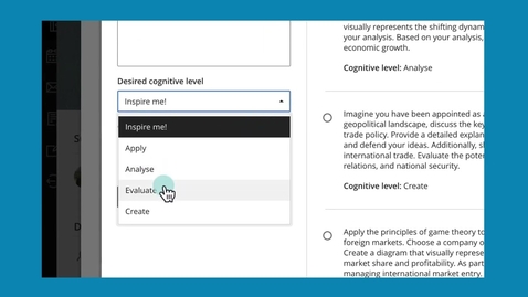 Thumbnail for AI Suggestions for Authentic Assessments in Blackboard