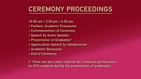 Thumbnail for Convocation 2019 _ Ceremony 10