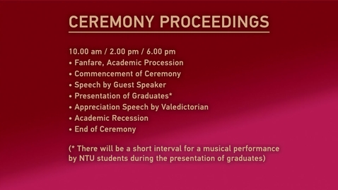 Thumbnail for Convocation 2019 _ Ceremony 15
