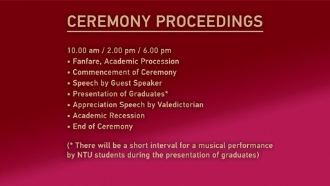 Thumbnail for Convocation 2019 _ Ceremony 20