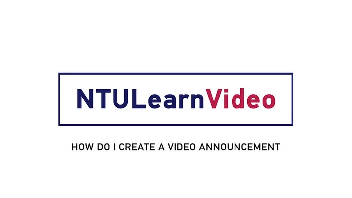 How do I create a video announcement