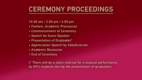 Thumbnail for Convocation 2019 _ Ceremony 04